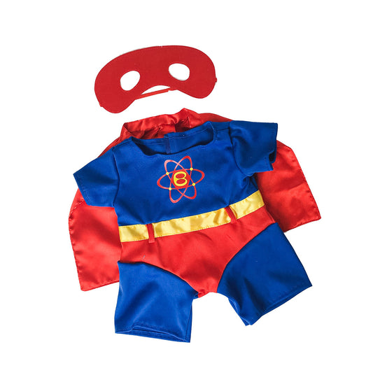 Super Hero Bear Outfit with Cape and Mask