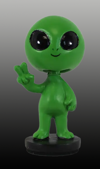 Green Alien Bobble Head