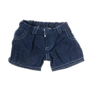 16" Plush Bear Denim Shorts