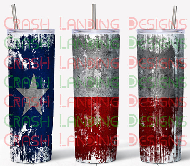 Lonestar State Texas Flag 20oz Skinny Tumbler